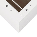 vidaXL fehér tömör fenyőfa kerti virágláda 60 x 60 x 72,5 cm