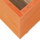 vidaXL viaszbarna tömör fenyőfa kerti virágláda 70 x 70 x 72,5 cm