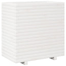 vidaXL fehér tömör fenyő virágláda 70x40x72,5 cm