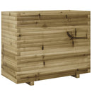 vidaXL impregnált fenyőfa kerti virágláda 90x40x72,5 cm