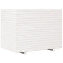 vidaXL fehér tömör fenyőfa kerti virágláda 90x60x72,5 cm