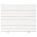 vidaXL fehér tömör fenyőfa kerti virágláda 90x60x72,5 cm