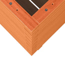 vidaXL viaszbarna tömör fenyőfa kerti virágláda 50x50x72 cm