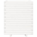 vidaXL fehér tömör fenyőfa kerti virágláda 60x60x72 cm