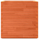 vidaXL viaszbarna tömör fenyőfa kerti virágláda 70x70x72 cm