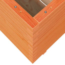 vidaXL viaszbarna tömör fenyőfa kerti virágláda 70x70x72 cm