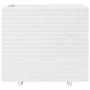 vidaXL fehér tömör fenyő virágláda 80x80x72 cm