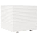 vidaXL fehér tömör fenyő virágláda 80x80x72 cm