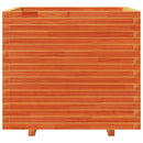 vidaXL viaszbarna tömör fenyőfa kerti virágláda 80x80x72 cm