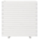 vidaXL fehér tömör fenyő virágláda 70x40x72 cm