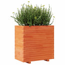 vidaXL viaszbarna tömör fenyőfa kerti virágláda 70x40x72 cm