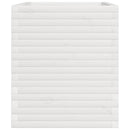 vidaXL fehér tömör fenyő virágláda 110x60x72 cm