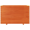 vidaXL viaszbarna tömör fenyőfa kerti virágláda 110x60x72 cm