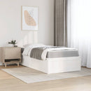 vidaXL fehér tömör fenyőfa ágy matraccal 90 x 200 cm