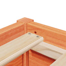 vidaXL viaszbarna tömör fenyőfa ágy matraccal 140 x 190 cm