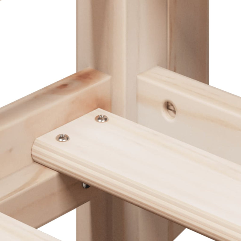 vidaXL tömör fenyőfa emeletes ágy matrac nélkül 90 x 200 cm