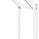 vidaXL fehér tömör fenyőfa ágy emelettel és tetővel 90 x 200 cm