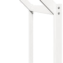 vidaXL fehér tömör fenyőfa ágy emelettel és tetővel 90 x 200 cm