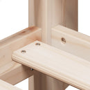 vidaXL tömör fenyőfa emeletes ágy matrac nélkül 90 x 190 cm