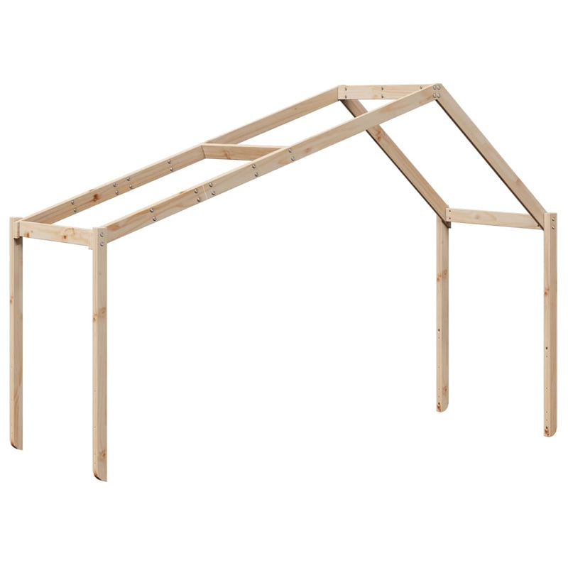 vidaXL tömör fenyőfa emeletes ágy matrac nélkül 90 x 190 cm