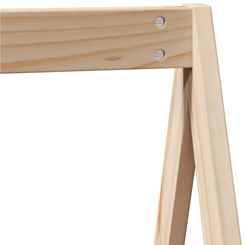 vidaXL tömör fenyőfa emeletes ágy matrac nélkül 90 x 190 cm