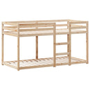 vidaXL tömör fenyőfa ágy emelettel és tetővel 80 x 200 cm