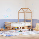vidaXL tömör fenyőfa kanapéágy tetővel 80 x 200 cm