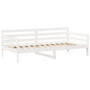 vidaXL fehér tömör fenyőfa kanapéágy tetővel 80 x 200 cm