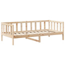vidaXL tömör fenyőfa kanapéágy tetővel 80 x 200 cm