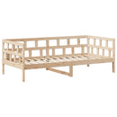 vidaXL tömör fenyőfa kanapéágy tetővel 80 x 200 cm