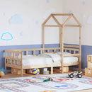 vidaXL tömör fenyőfa kanapéágy tetővel 80 x 200 cm