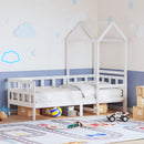 vidaXL fehér tömör fenyőfa kanapéágy tetővel 80 x 200 cm
