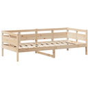 vidaXL tömör fenyőfa kanapéágy tetővel 80 x 200 cm