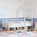 vidaXL fehér tömör fenyőfa kanapéágy tetővel 80 x 200 cm