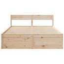 vidaXL tömör fenyőfa ágy matrac nélkül 160 x 200 cm