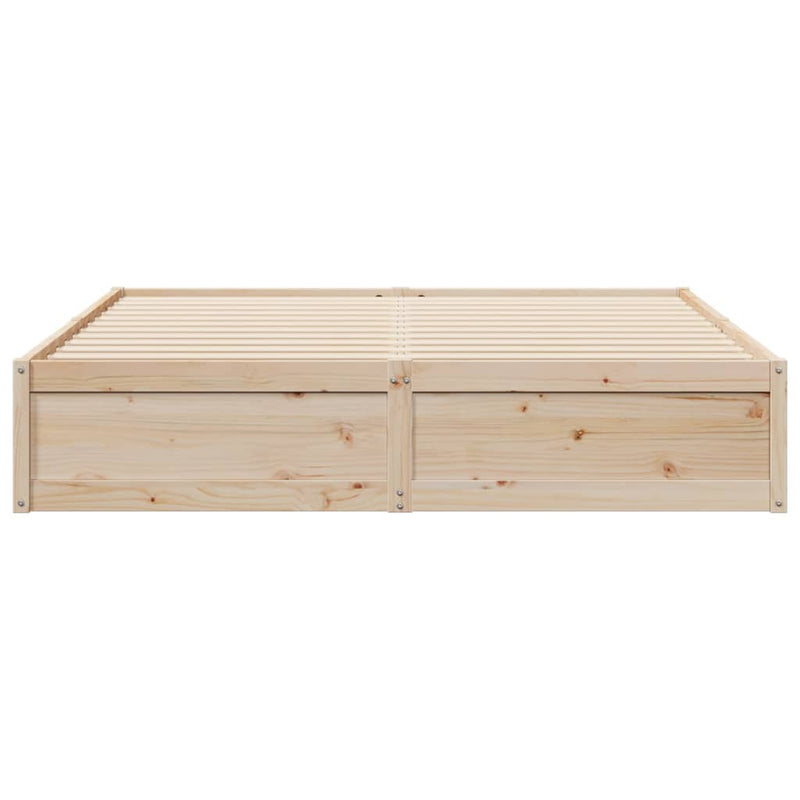 vidaXL tömör fenyőfa ágy matrac nélkül 180 x 200 cm