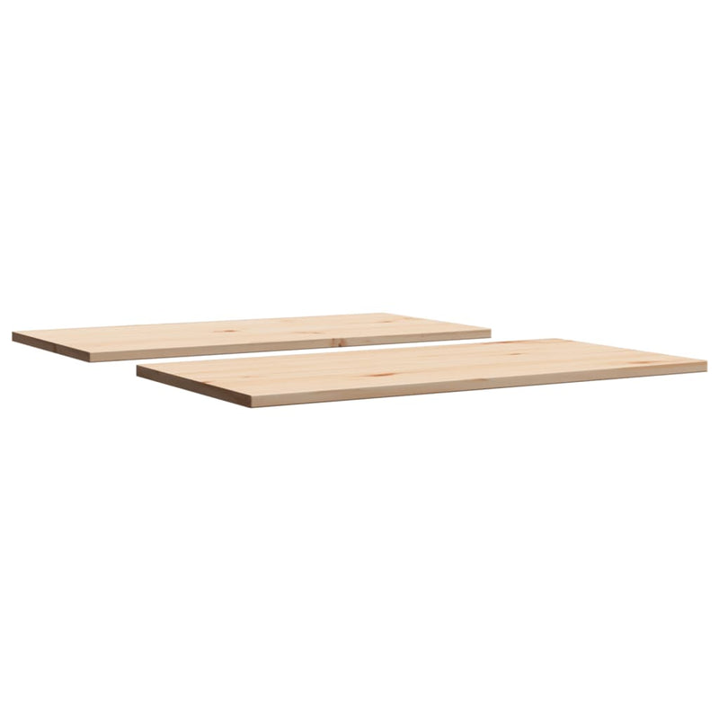 vidaXL 2 db tömör fenyőfa téglalap alakú asztallap 80 x 40 x 1,7 cm