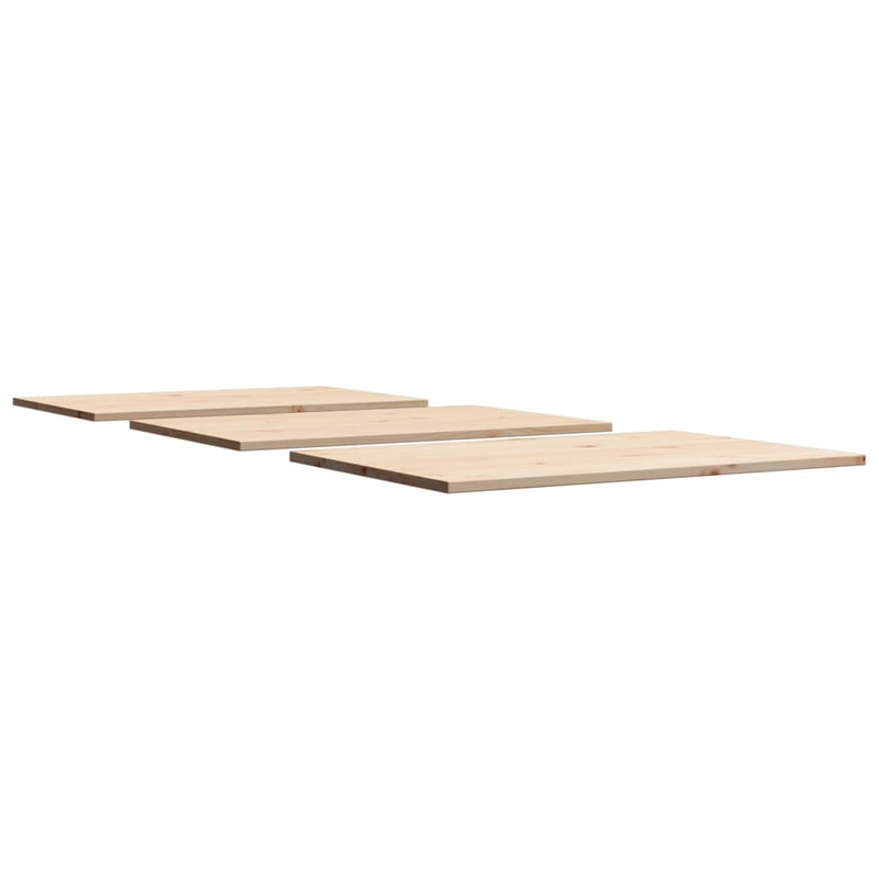 vidaXL 3 db tömör fenyőfa téglalap alakú asztallap 80 x 53 x 1,7 cm
