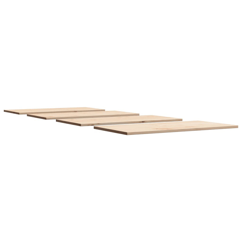vidaXL 4 db tömör fenyőfa téglalap alakú asztallap 90 x 45 x 1,7 cm