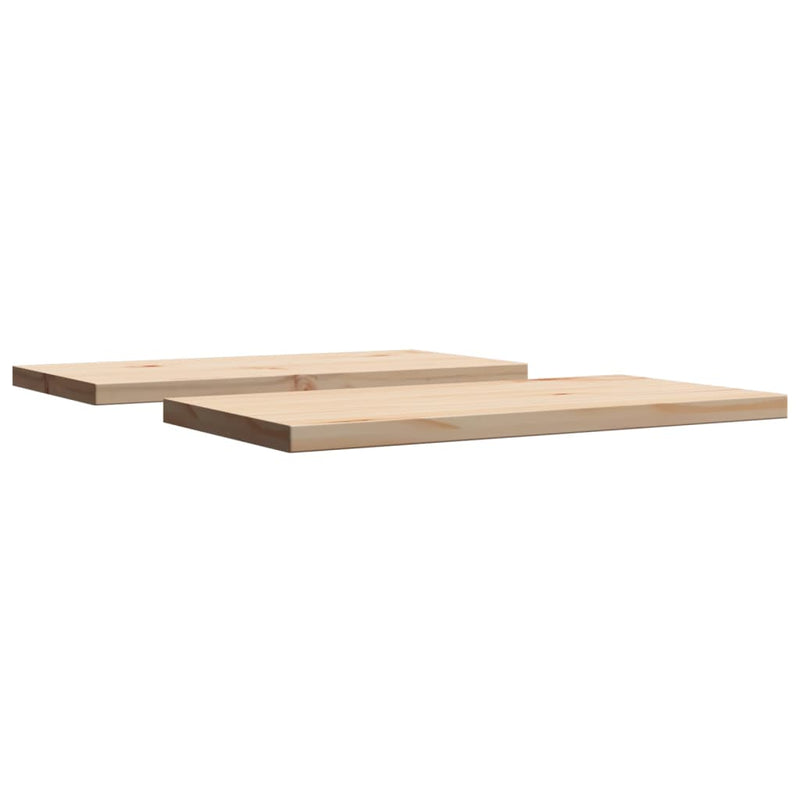 vidaXL 2 db tömör fenyőfa téglalap alakú asztallap 60 x 30 x 2,5 cm