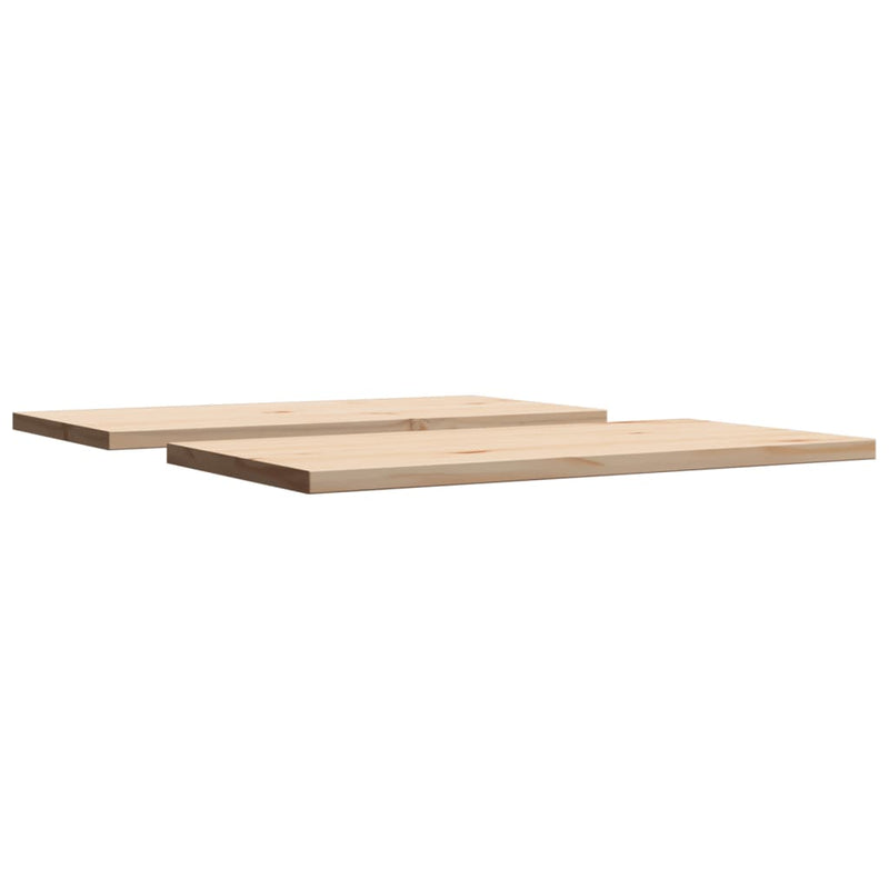 vidaXL 2 db tömör fenyőfa téglalap alakú asztallap 80 x 40 x 2,5 cm
