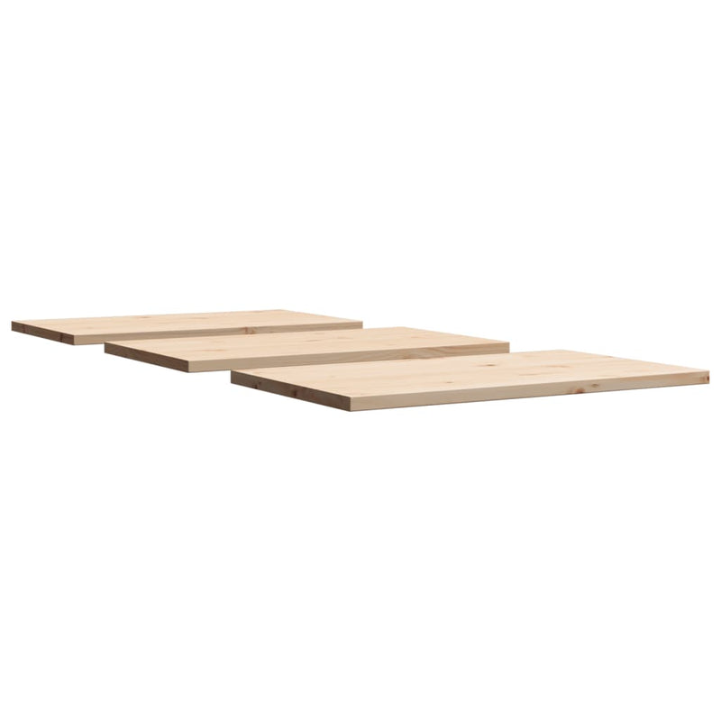 vidaXL 3 db tömör fenyőfa téglalap alakú asztallap 80 x 47 x 2,5 cm