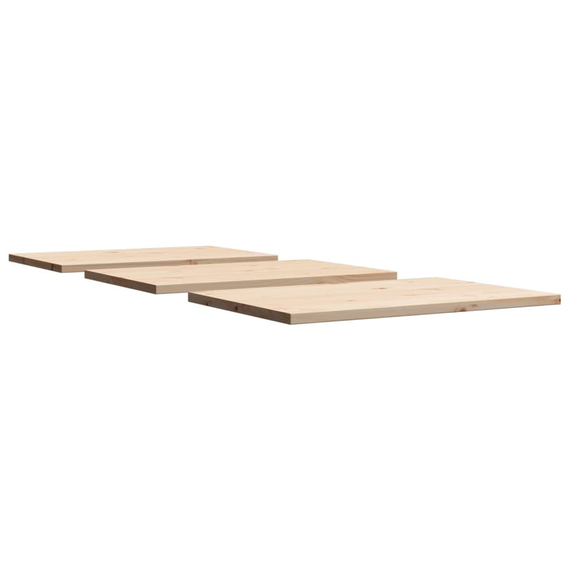 vidaXL 3 db tömör fenyőfa téglalap alakú asztallap 80 x 53 x 2,5 cm