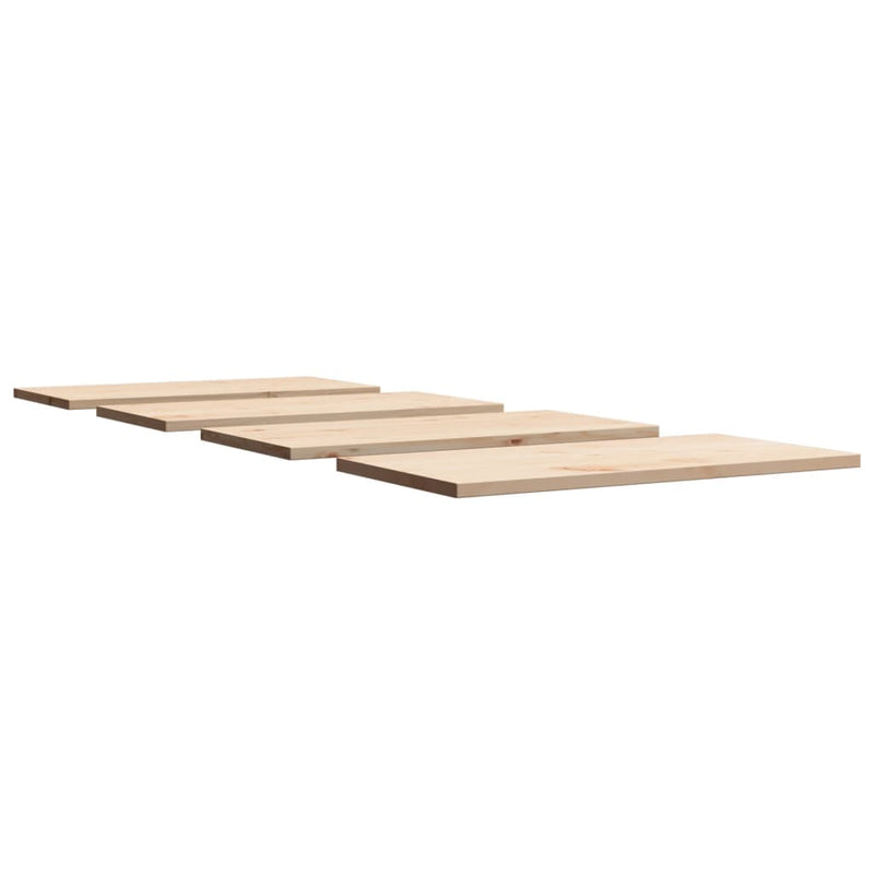 vidaXL 4 db tömör fenyőfa téglalap alakú asztallap 90 x 45 x 2,5 cm