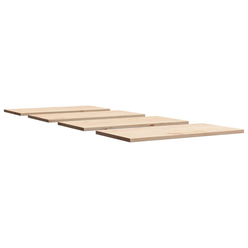 vidaXL 4 db tömör fenyőfa téglalap alakú asztallap 100 x 50 x 2,5 cm