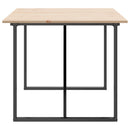 vidaXL tömör fenyőfa és acél étkezőasztal O-vázzal 180x90x75 cm