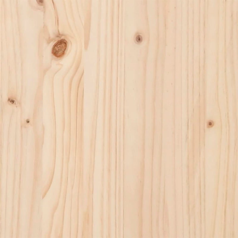 vidaXL tömör fenyőfa és acél étkezőasztal Y-vázzal 80x80x75 cm