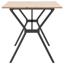 vidaXL tömör fenyőfa és öntöttvas étkezőasztal Y-vázzal 140x80x75 cm