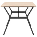 vidaXL tömör fenyőfa és öntöttvas étkezőasztal Y-vázzal 180x90x75 cm