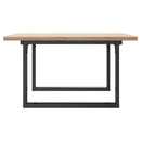 vidaXL tömör fenyőfa és acél O-vázú dohányzóasztal 80x80x45,5 cm